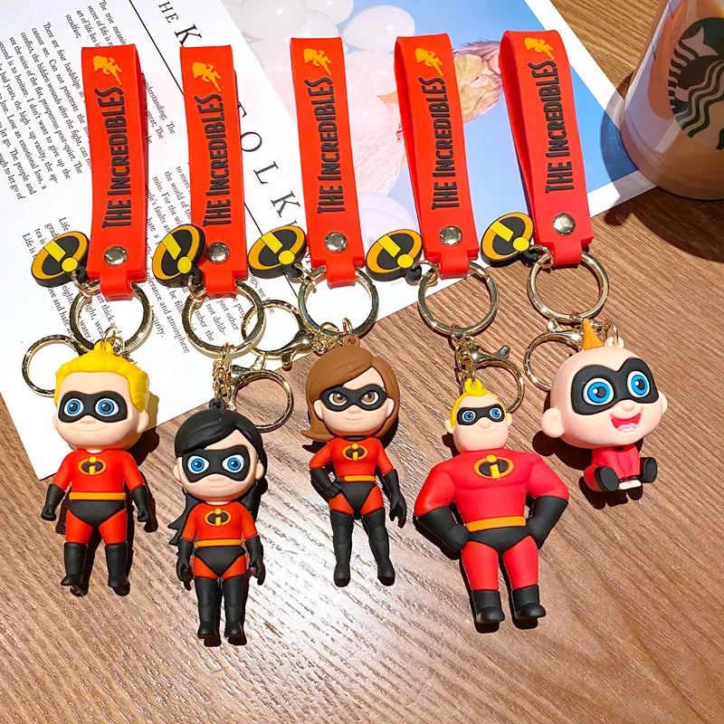 The Incredibles Superhero Family Keychain