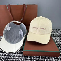 Brunello Italy Embroidered Baseball Cap