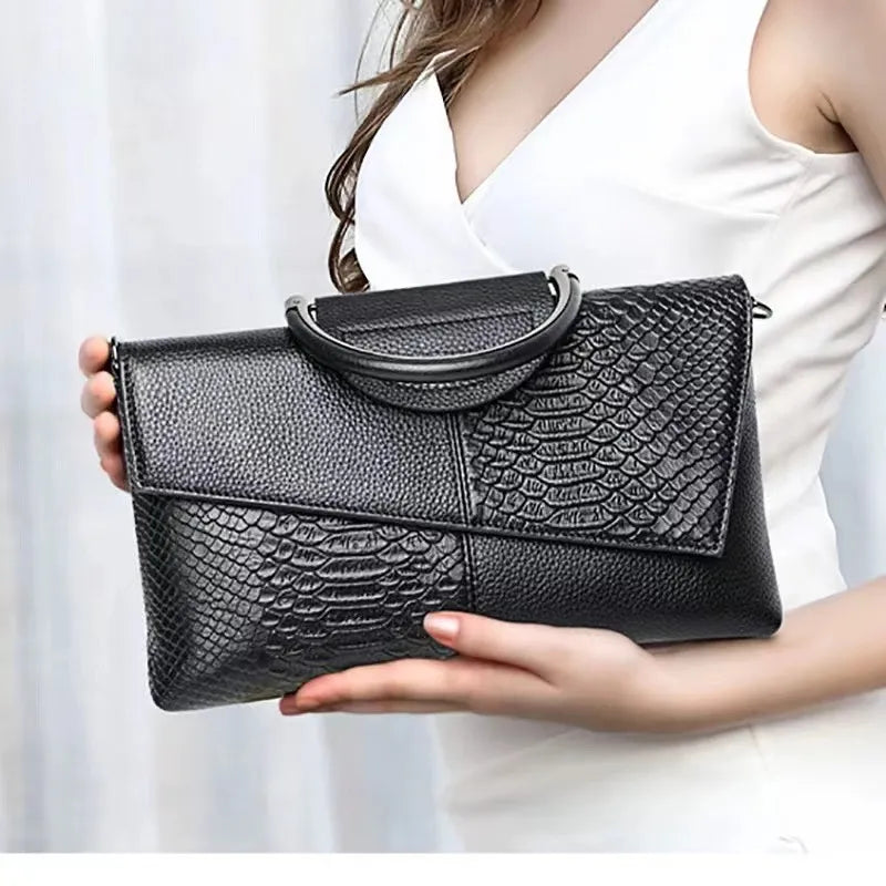 Glam Croc Clutch Bag