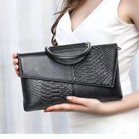 Glam Croc Clutch Bag