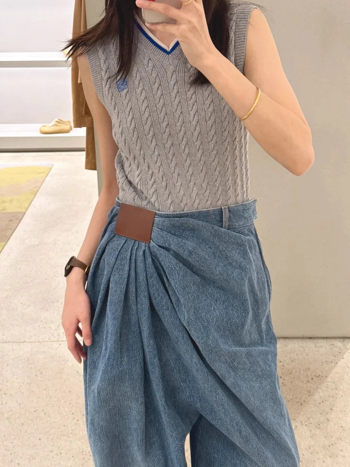 Art School Rebel Tie-Waist Jeans