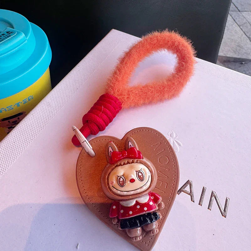 Labubu Amore Heart Keychain