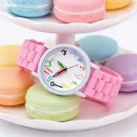 Whimsical Doodle Palette Pencil Pointer Quartz Watch