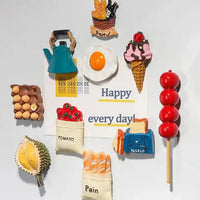 3D Food Dopamine Fridge Magnets