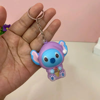 Stitch Eat Before Sleep Squishy Keychain
