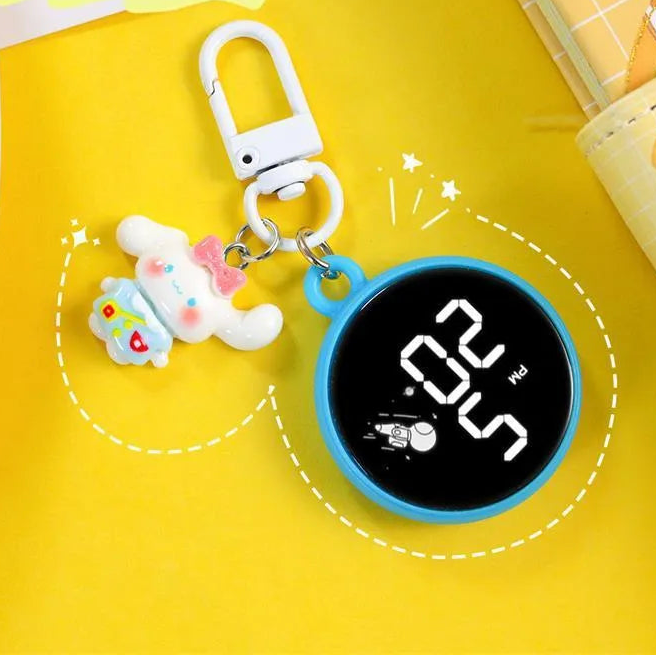 Sanrio LED Digital Clock Keychain