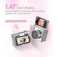Retro Mini 4K Flip-Screen Camera