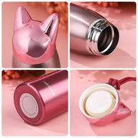 Cute Cat Fox Ears Insulated Bottle (300 ml)