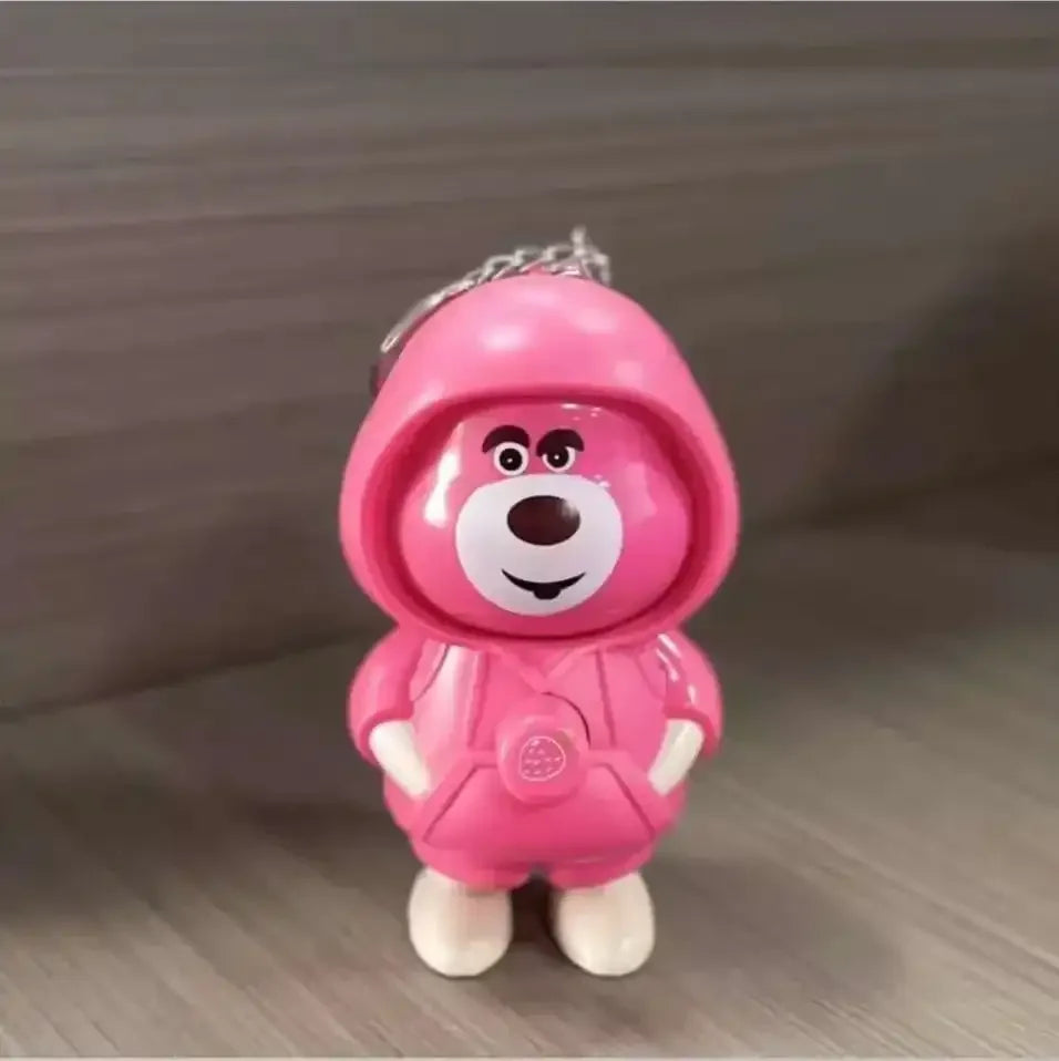 Strawberry Bear Face-Changing Keychain
