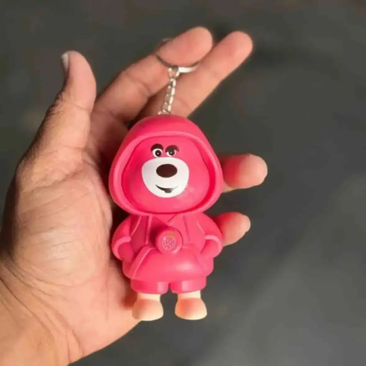 Strawberry Bear Face-Changing Keychain