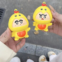 Shinichan Cheeky Chicken Expression Keychain