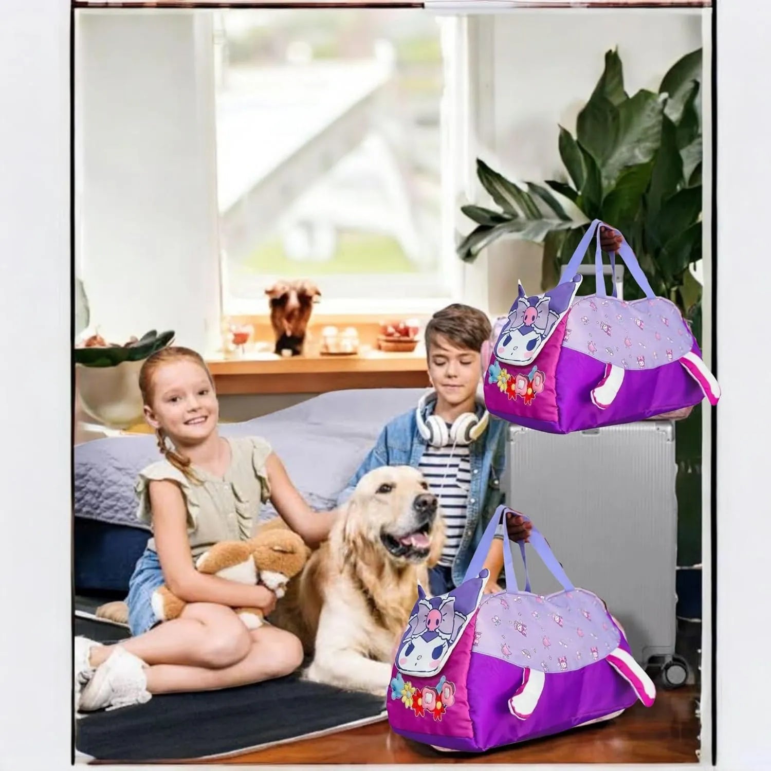 Iconic Explorers Printed Duffle Bag