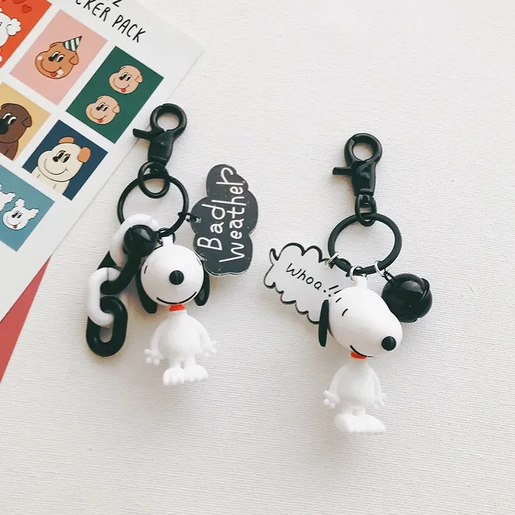 Peanuts Charm Message Keychain