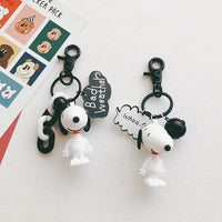 Peanuts Charm Message Keychain