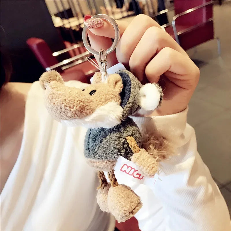 Wolf as Sheep Plush Keychain