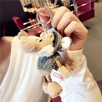 Wolf as Sheep Plush Keychain