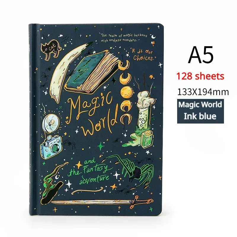 Magic World Illustrated A5 Notebook