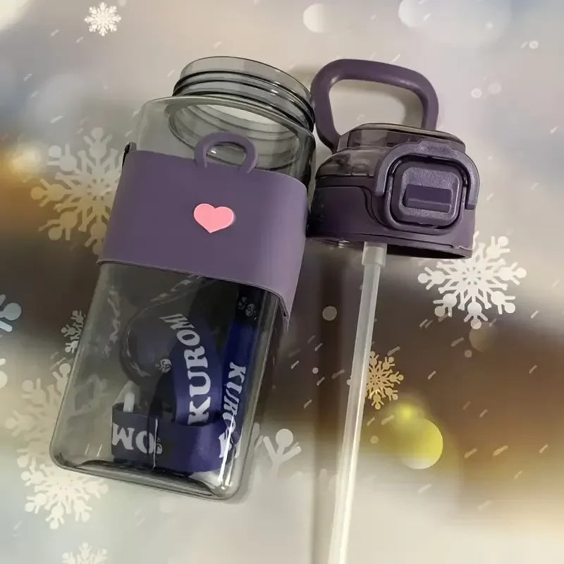 Sanliou Flip-top Lid Water Bottle (600 ml)