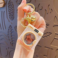 Mini Drum Washing Machine LED Fidget Keychain