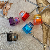 Clicky Uno Switch LED Fidget Keychain