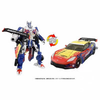 Transformers x Bingo Sports Optimus Prime Corvette C7 GT3-R Figure