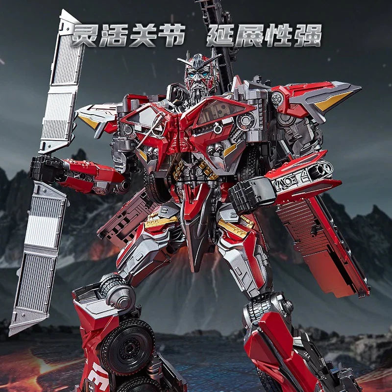 Trans4mers Red Fire Truck Prime Figure (30 cm)