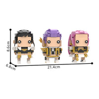 K-Pop Demon Hunters BrickHeadz MOC Building Set