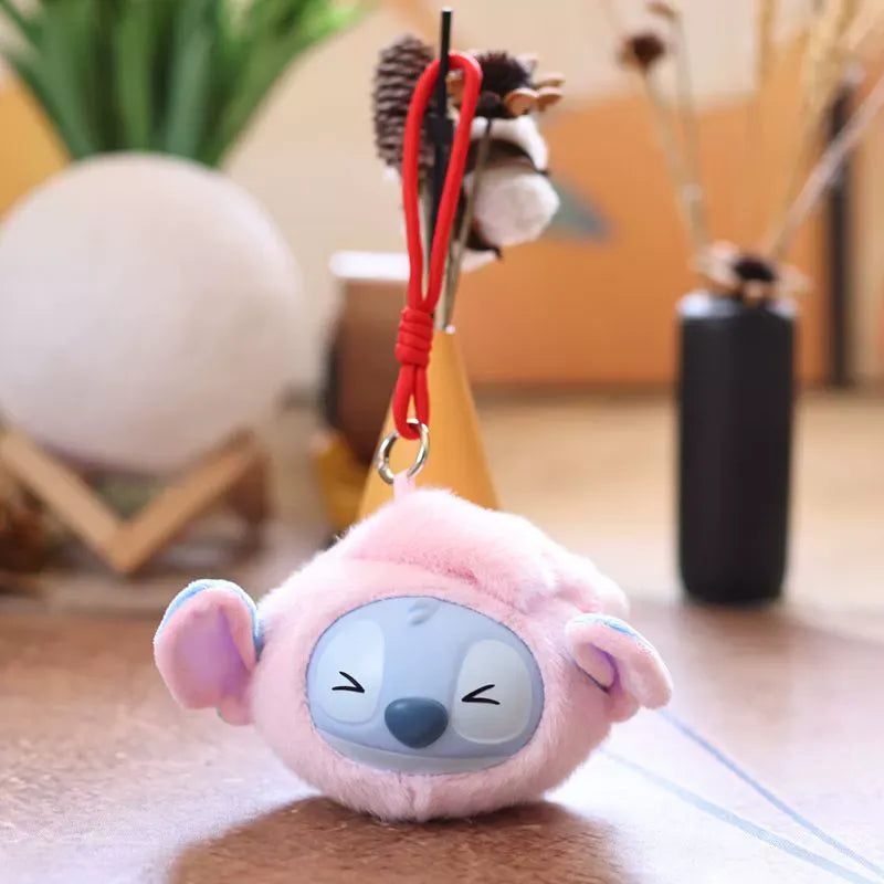 Stitch Big Head Eat Before Sleep Keychain