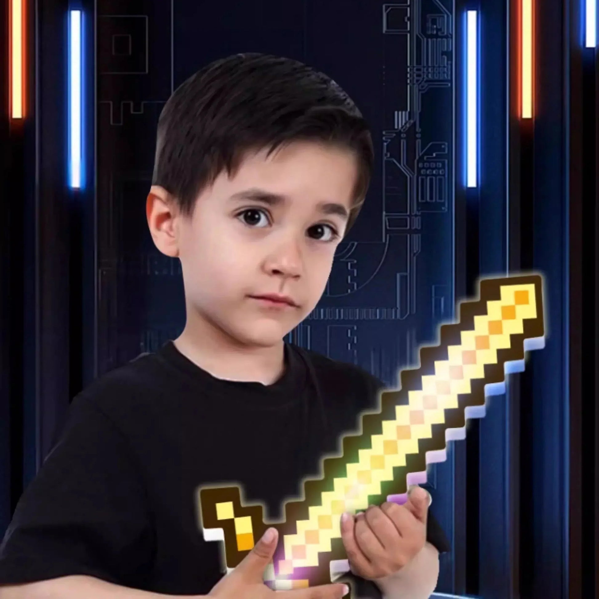 Minekraft Mosaic Sword Lamp