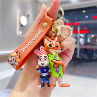 Zootopia 3D Silicone Figure Wristlet Keychain