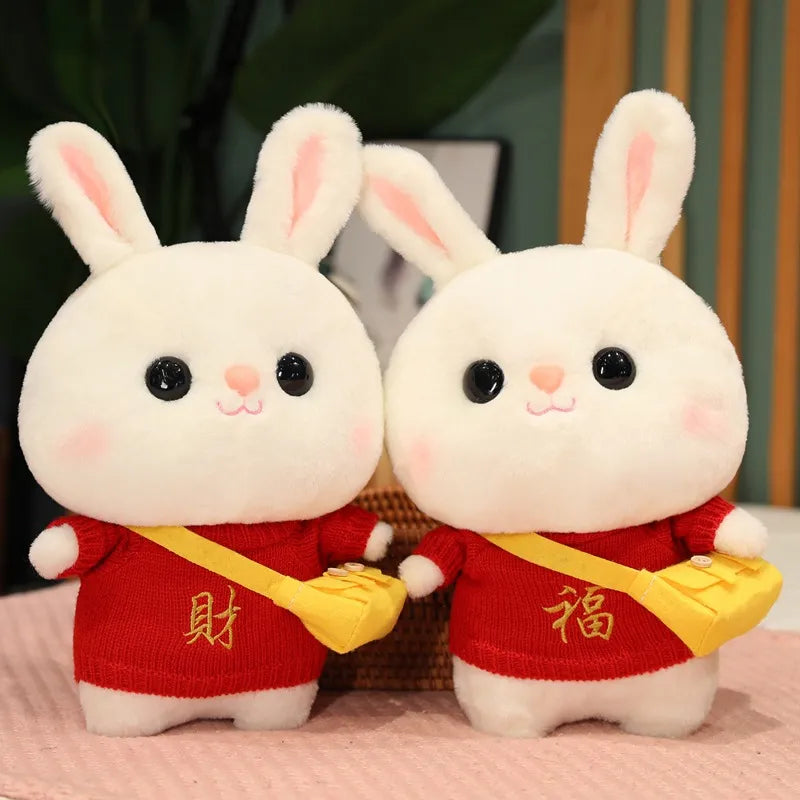 Cozy Dress-Up Bunny Premium Plush Toy (30 cm)