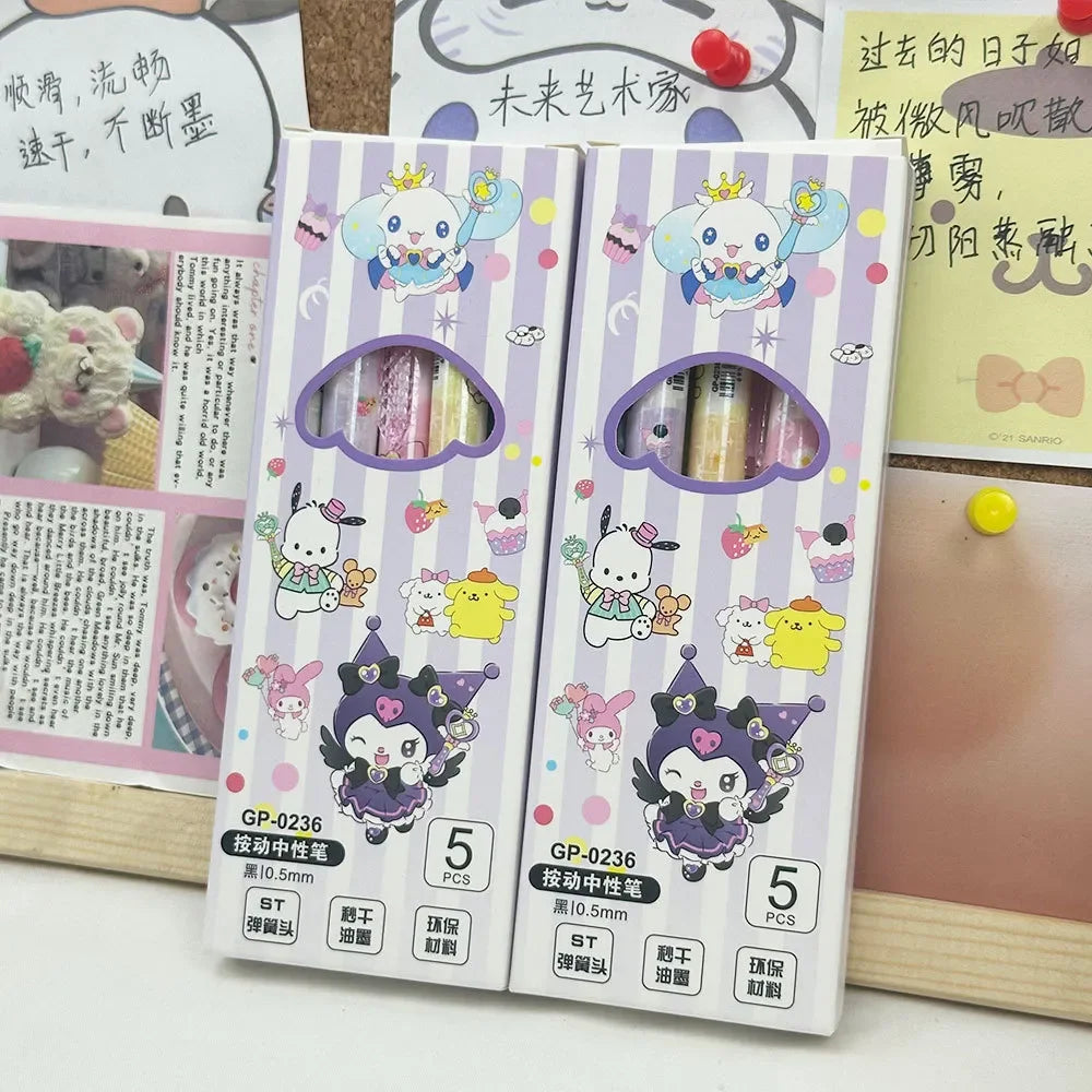 Sanrio Laser Luxe Gel Pen (Set of 5)