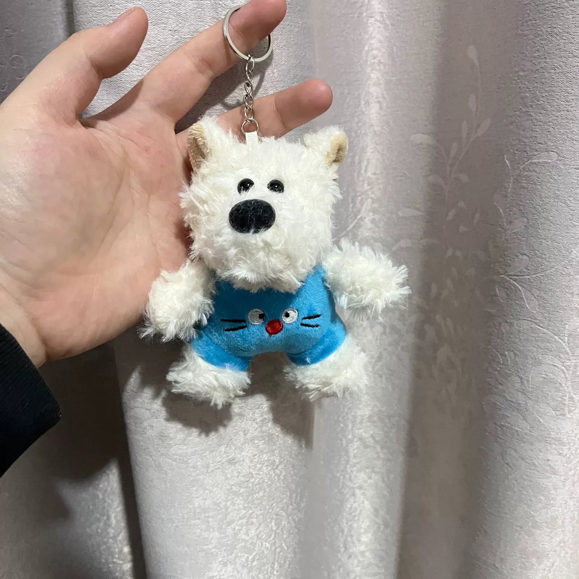 West Highland Pup Dress-up Plush Keychain