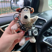 Gromit Camera Pup Plush Keychain