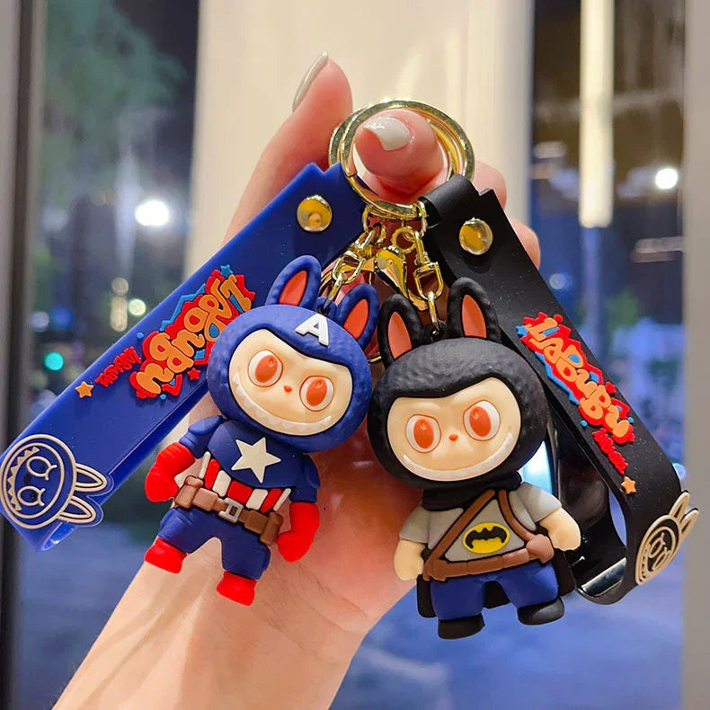 Labubu Hero Cosplay 3D Keychain