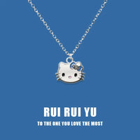 Hello Kitty Sparkle Bow Petite Necklace