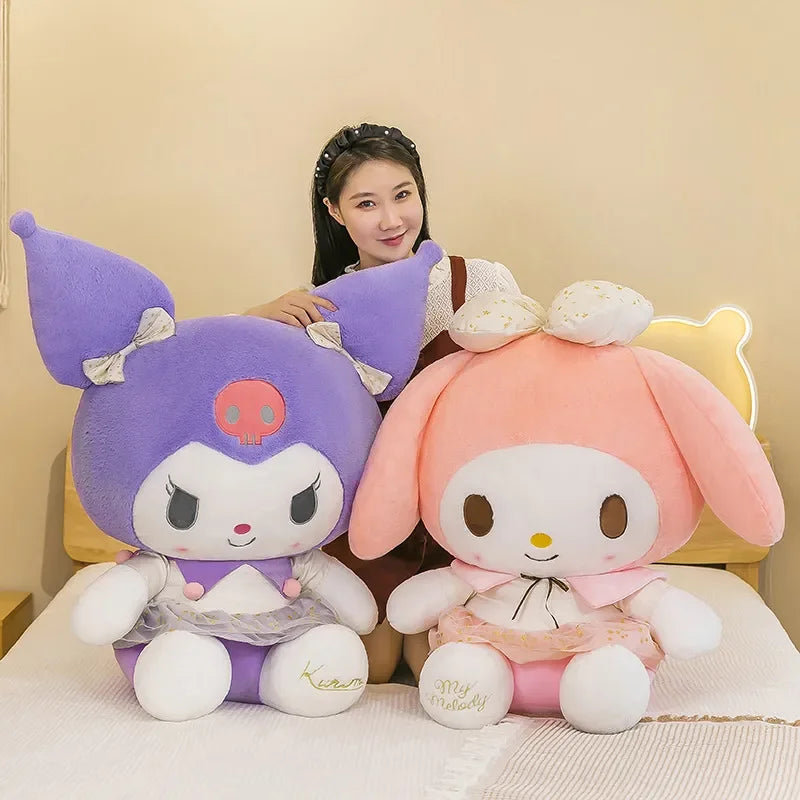 Kuromi & Melody Platinum Plushies (30 cm)