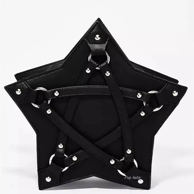 Nocturnia Pentagram Shield Harajuku Gothic Star Bag