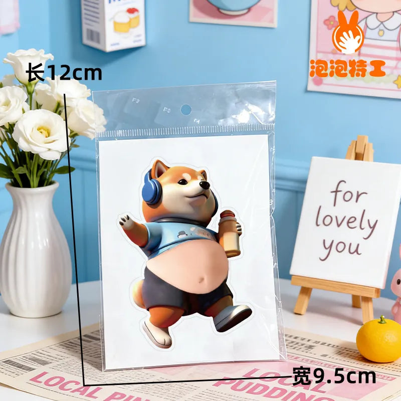 3D Chubby Puppy Belly Squishy Fidget Sticker