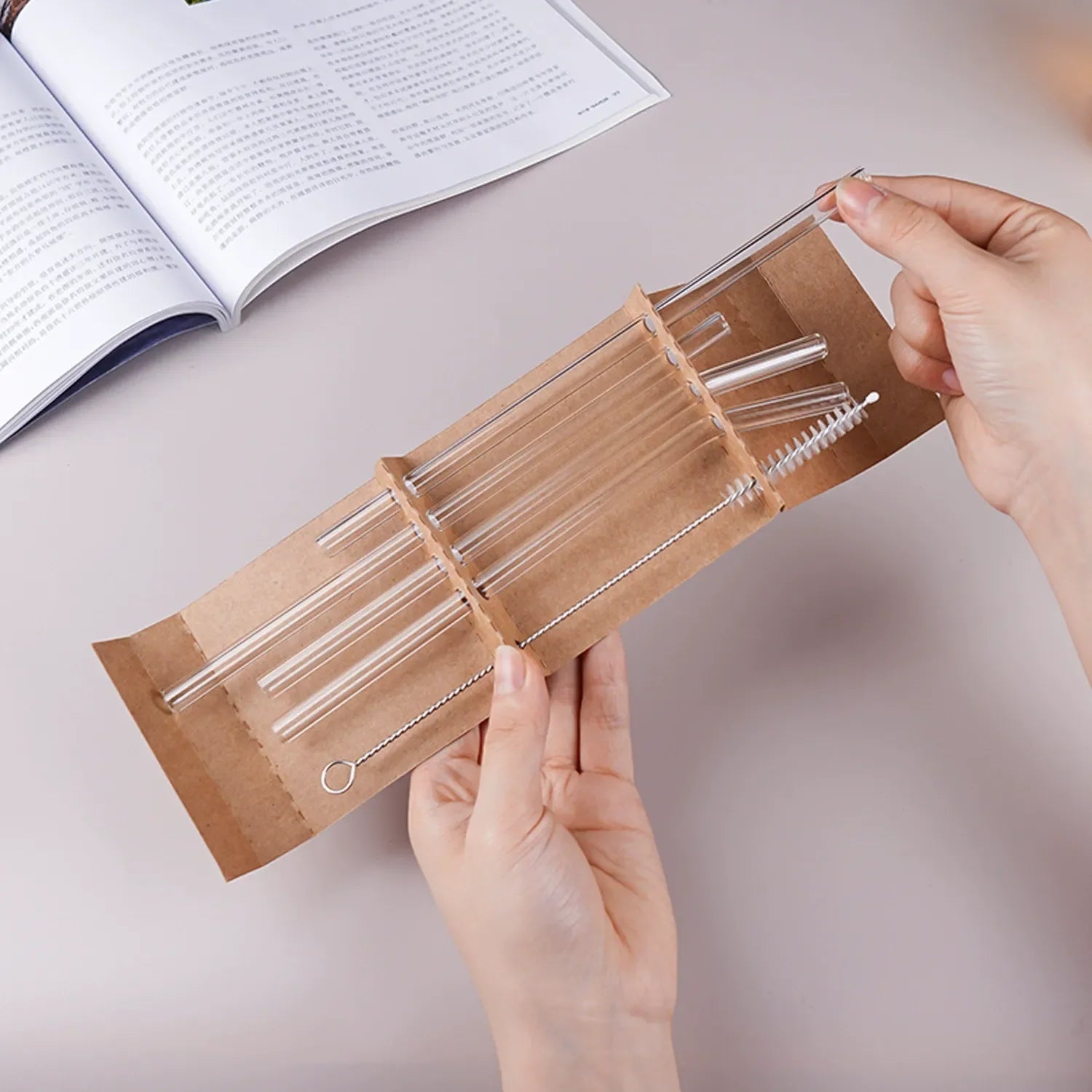 Borosilicate Straw Set for Tumblers (Pack of 2)