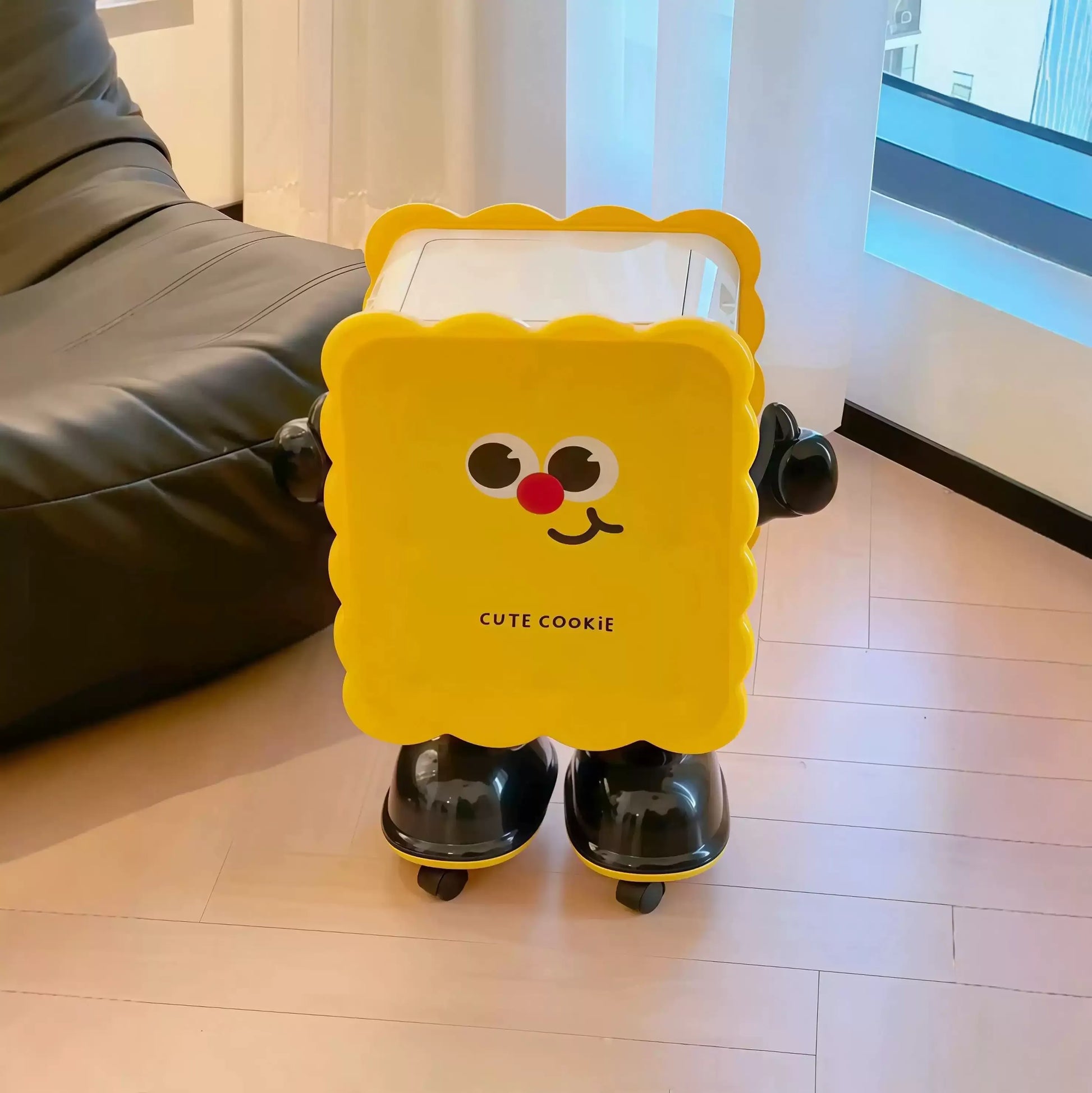Kawaii Cookie Premium Living Room Trash Can