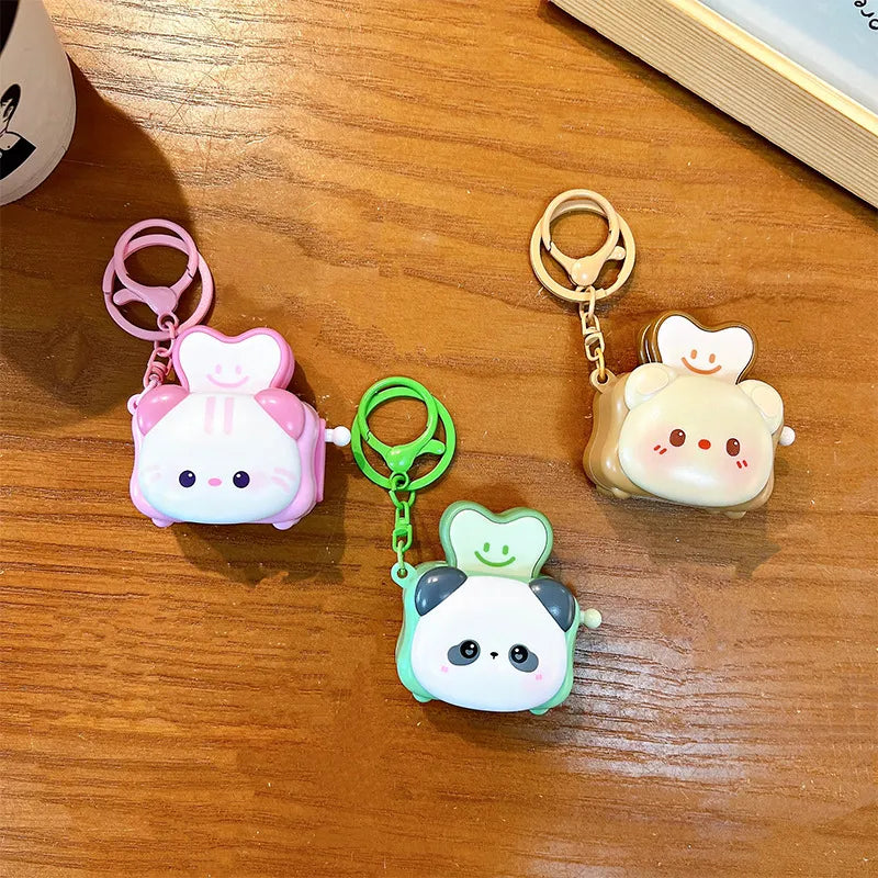 Pop-Up Toaster Animal Keychain