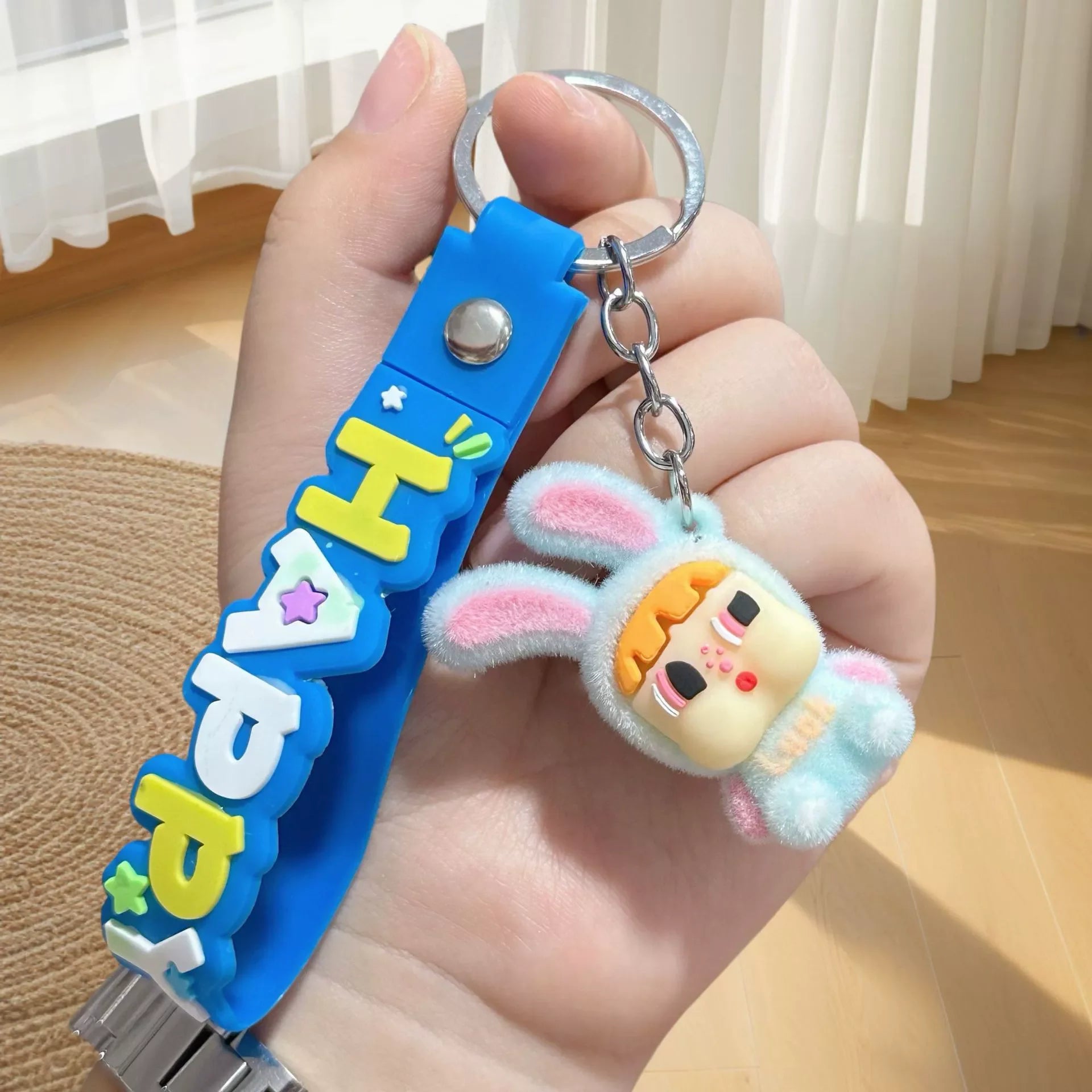 Cry Baby Happy Power Keychain