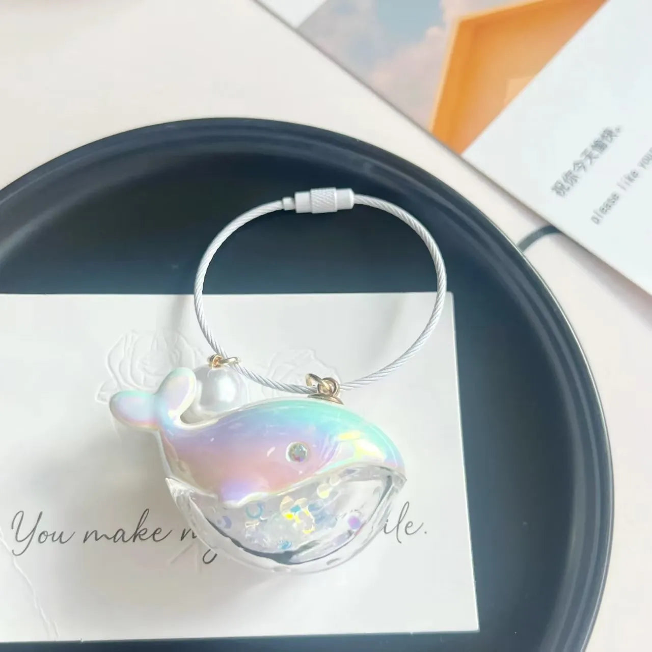 WIFTY Ocean Whisperer Whale Keychain