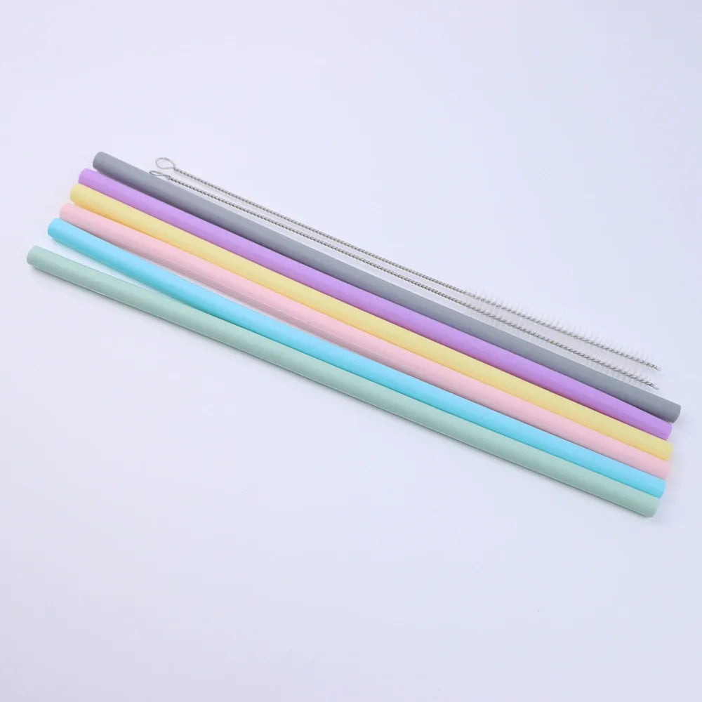 Universal Silicone Straws & Brush Set For Stanley Tumbler