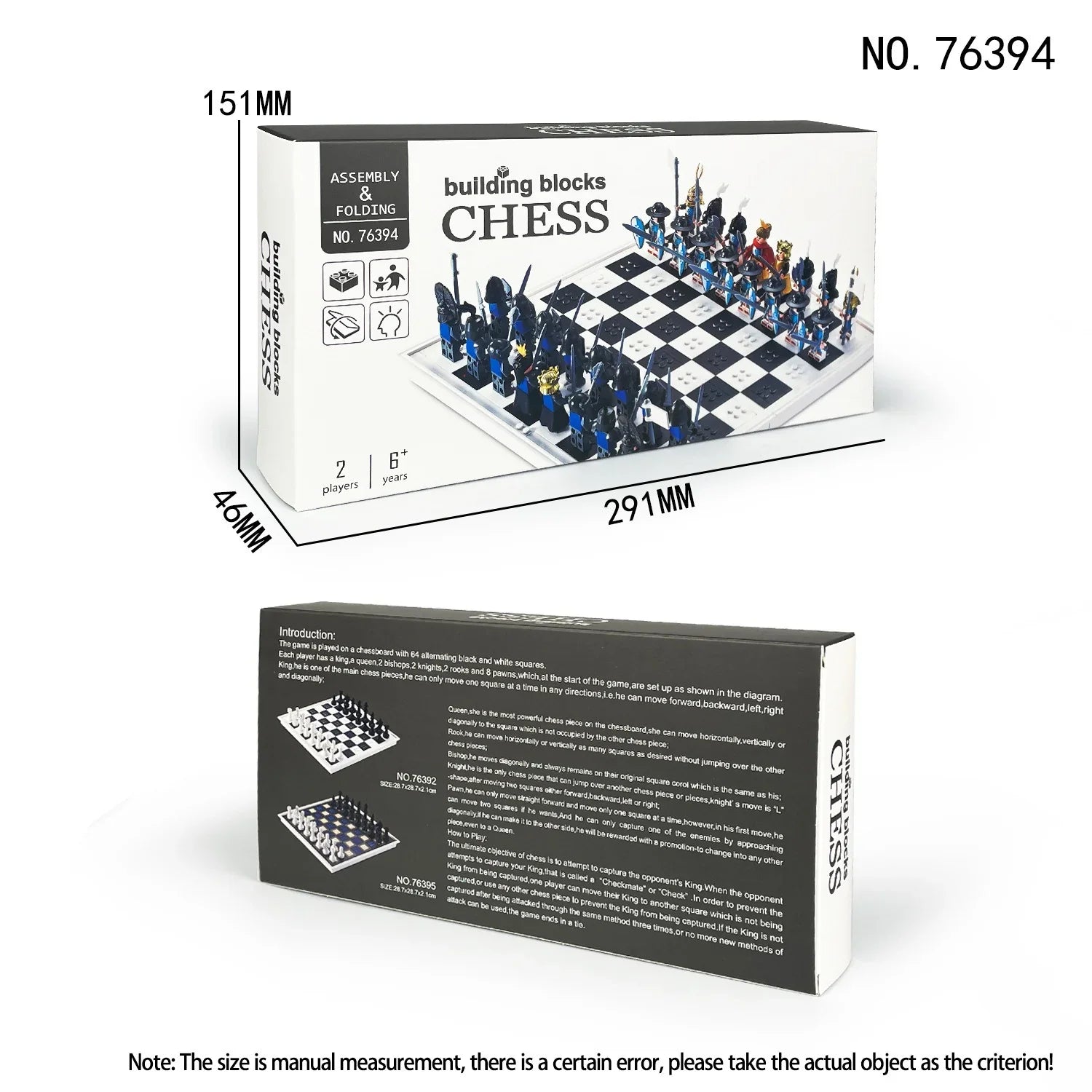 Checkmate Kingdom Chess Set Building Blocks