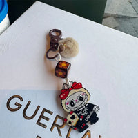 Labubu Glint Pom Pom Keychain