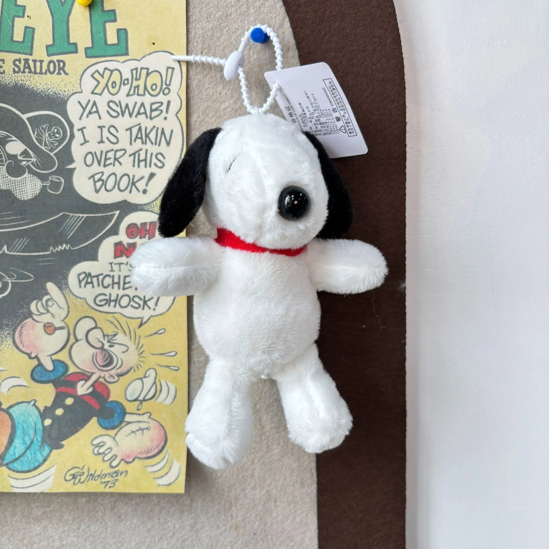 Snoopy Soft Sidekick Plush Keychain