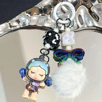 Skullpanda Puffy Punk 3D Keychain