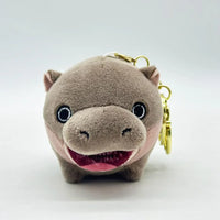 Moo Deng Pygmy Hippo Plush Keychain